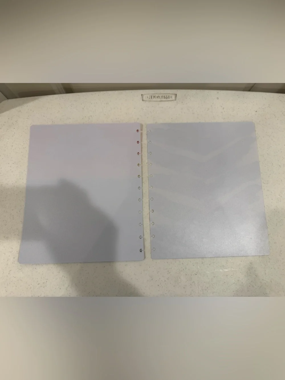 NEW TUL Planner Letter Size Reversible Covers ~ Blue and Gold Abstract